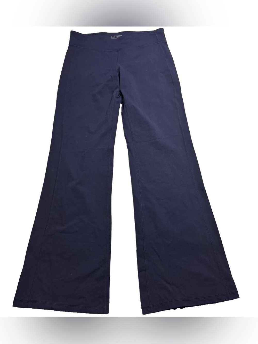Athleta Kickbooty Full Length Flare Yoga Pants Elastic Waist In Purple Size: M
